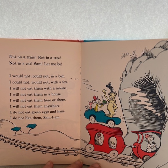 Green Eggs and Ham by Dr. Seuss no bar code, fisher price rear cover vintage - Picture 3 of 9